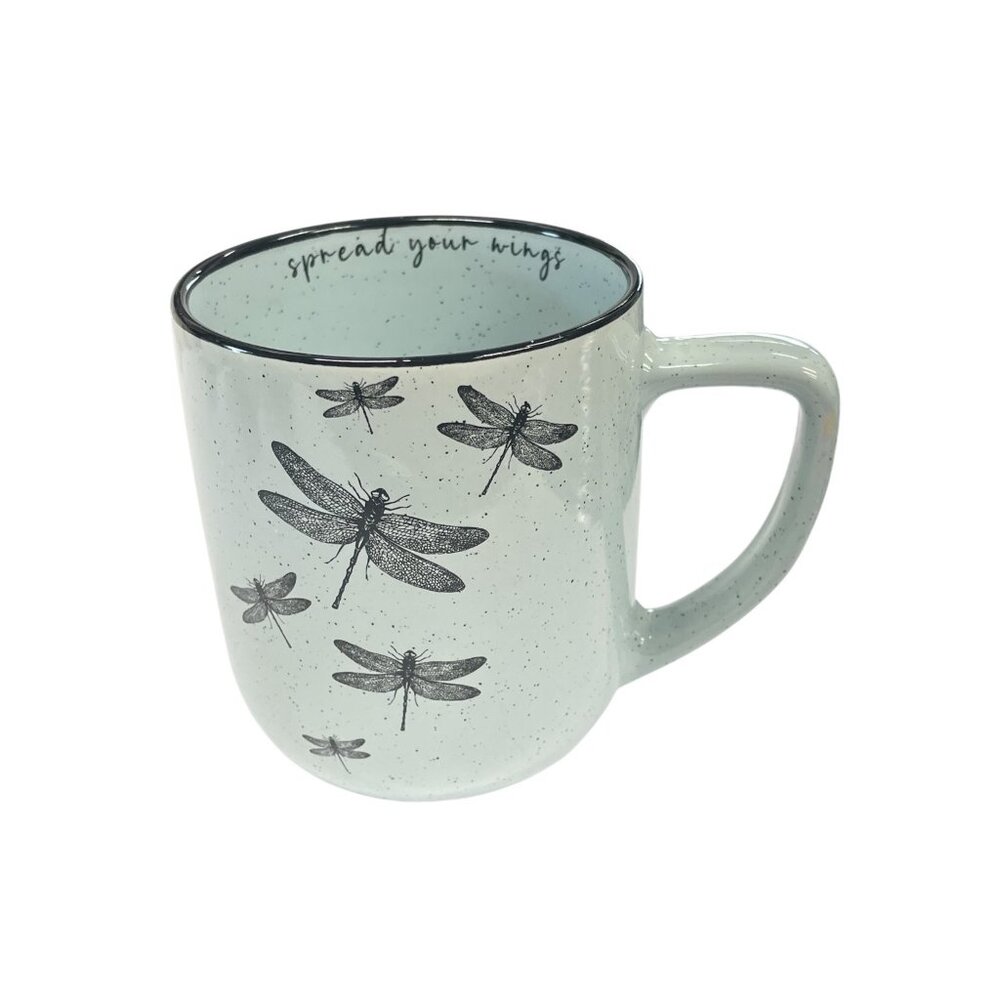 Market Finds Ceramic‎ Mug 16oz Speckled Dragonfly